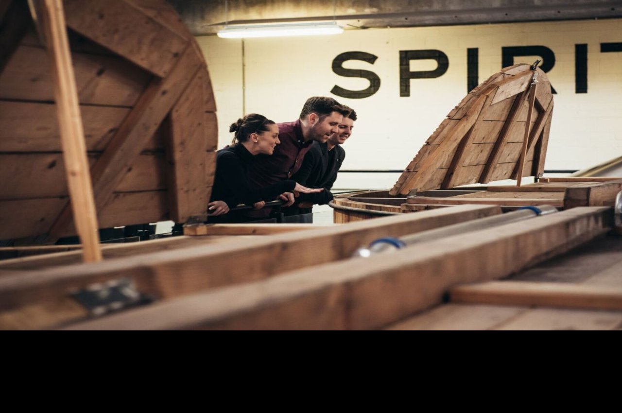 Teeling group tour inside distillery
