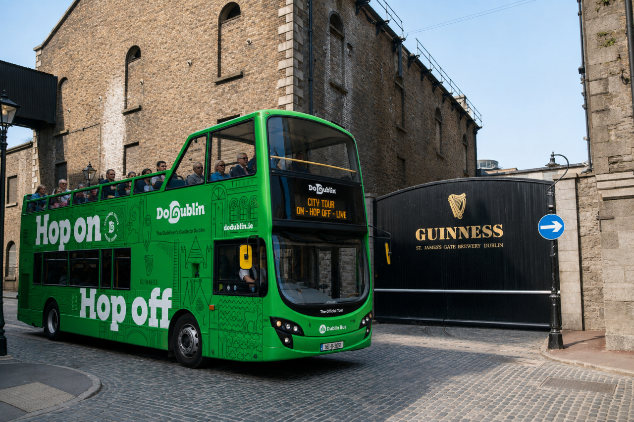 DoDublin Bus at Guinness Storehouse, Dublin, Ireland