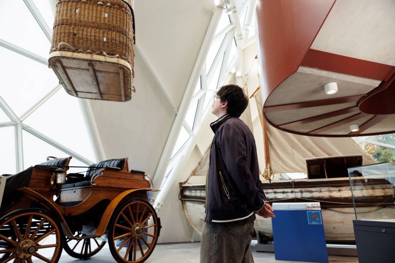 Visitor at Museum